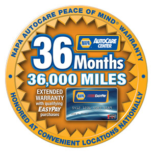 NAPA 36 Months/36,000 Miles Extended Warranty