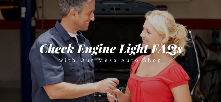 Check Engine Light FAQs with Our Mesa Auto Shop